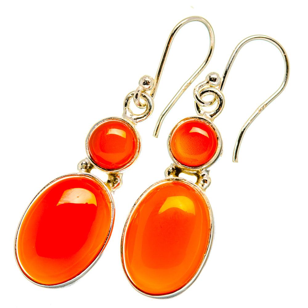 Carnelian Earrings handcrafted by Anasilvercos - EARR417898