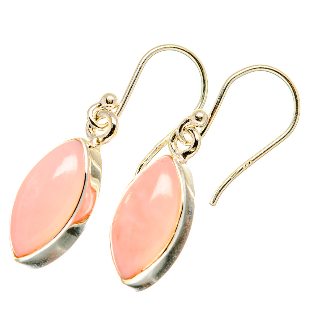 Pink Opal Earrings handcrafted by Anasilvercos - EARR417905