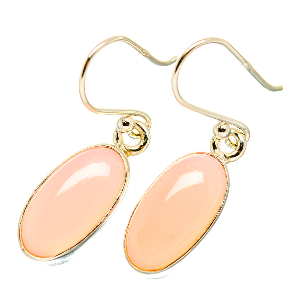 Pink Opal Earrings handcrafted by Anasilvercos - EARR417908