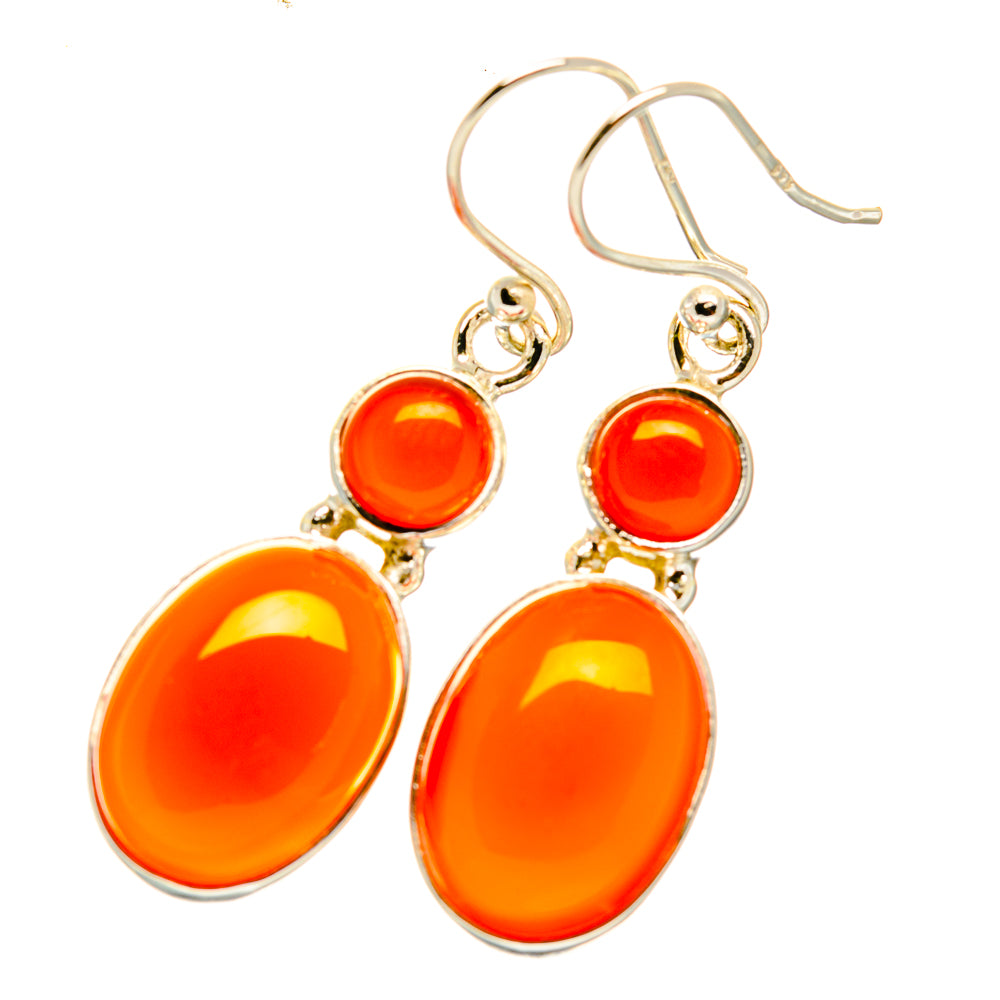 Carnelian Earrings handcrafted by Anasilvercos - EARR417922
