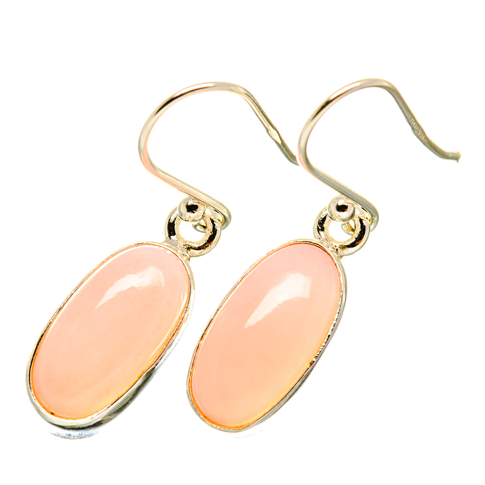 Pink Opal Earrings handcrafted by Anasilvercos - EARR417928