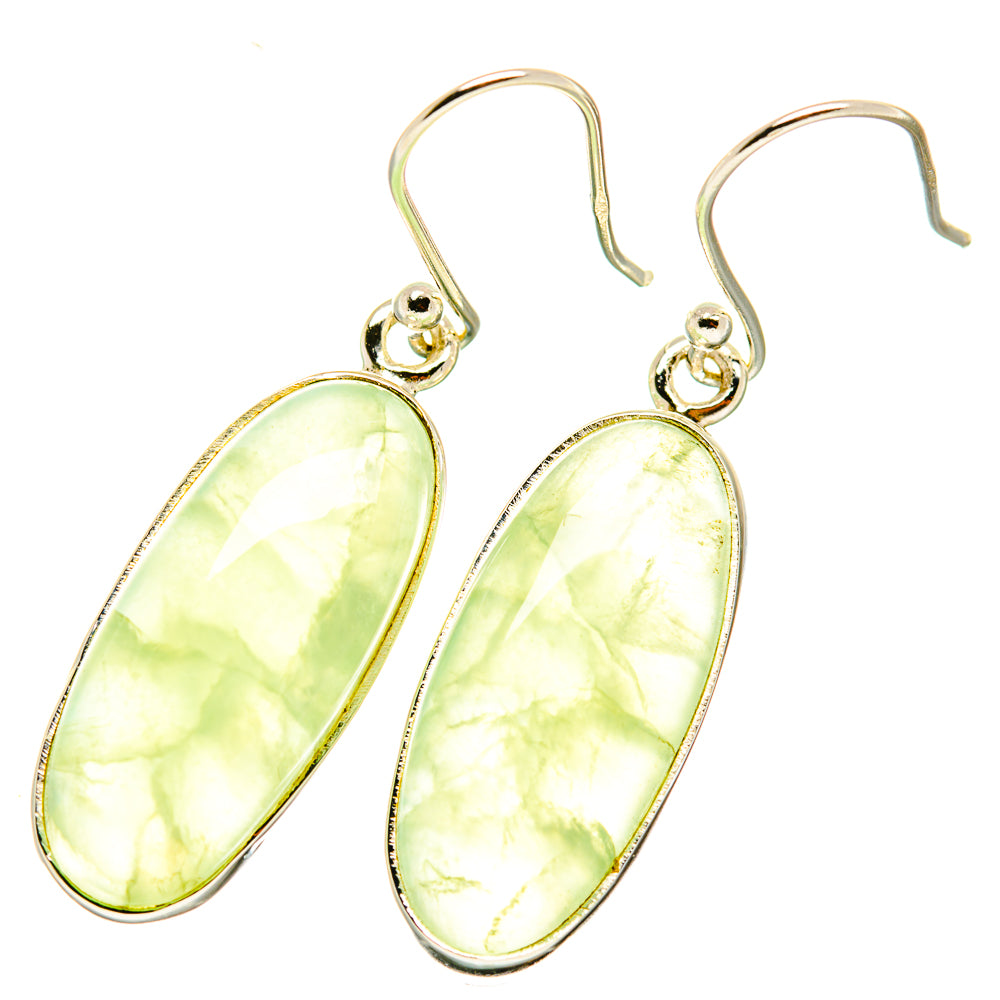 Prehnite Earrings handcrafted by Anasilvercos - EARR417933