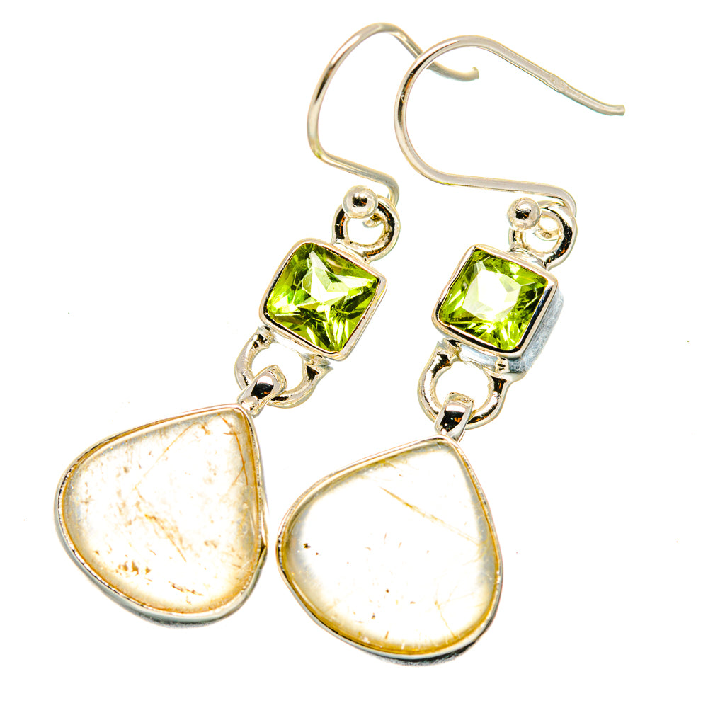Rutilated Quartz Earrings handcrafted by Anasilvercos - EARR417939