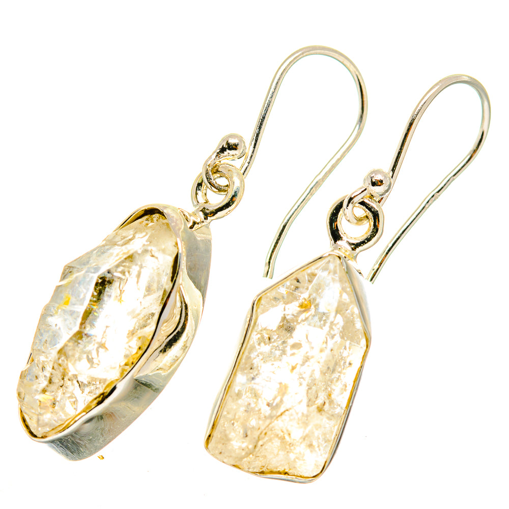 Herkimer Diamond Earrings handcrafted by Anasilvercos - EARR417946