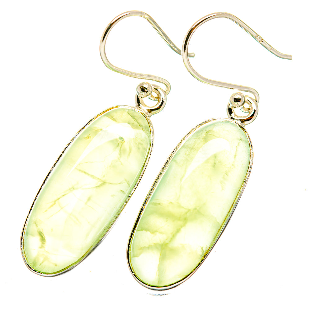 Prehnite Earrings handcrafted by Anasilvercos - EARR417947