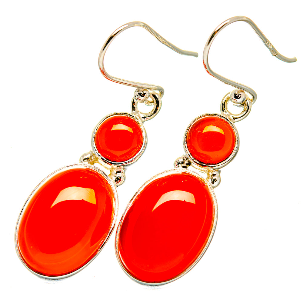 Carnelian Earrings handcrafted by Anasilvercos - EARR417949