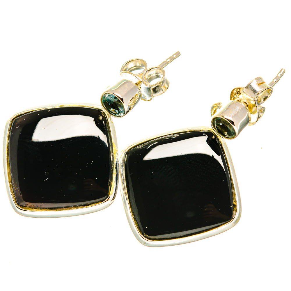 Black Onyx Earrings handcrafted by Anasilvercos - EARR417952