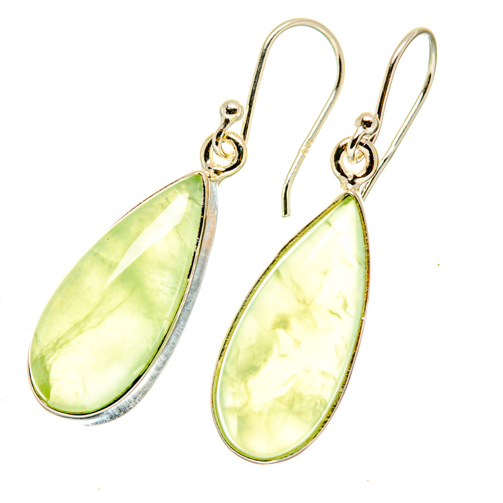 Prehnite Earrings handcrafted by Anasilvercos - EARR417968