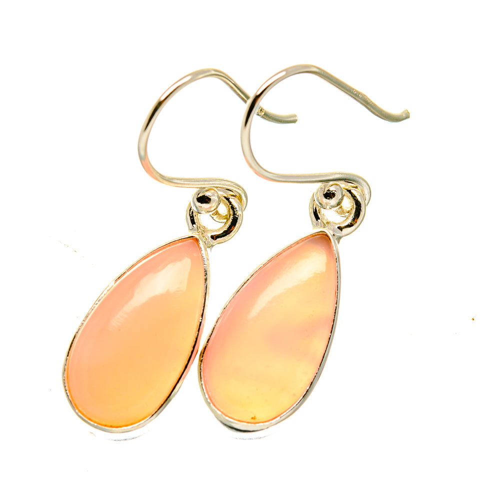 Pink Opal Earrings handcrafted by Anasilvercos - EARR417974