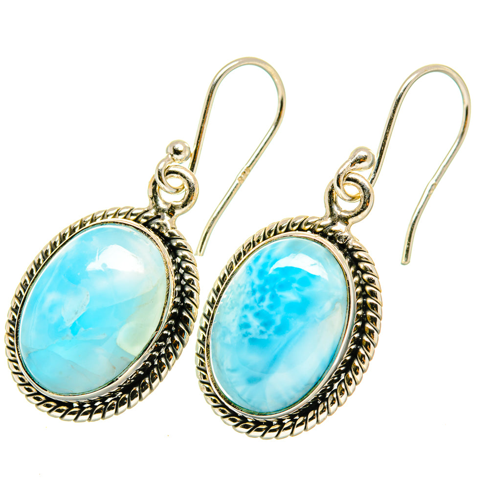 Larimar Earrings handcrafted by Anasilvercos - EARR417982