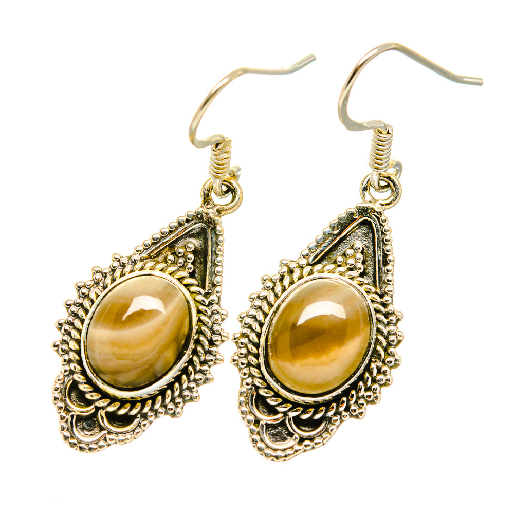 Willow Creek Jasper Earrings handcrafted by Anasilvercos - EARR418006