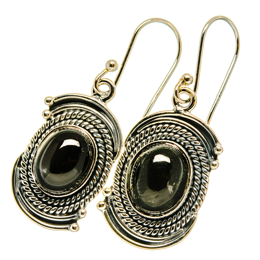 Star Diopside Earrings handcrafted by Anasilvercos - EARR418018