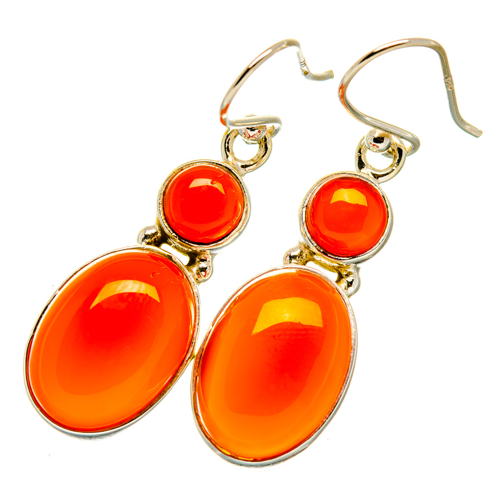 Carnelian Earrings handcrafted by Anasilvercos - EARR418022