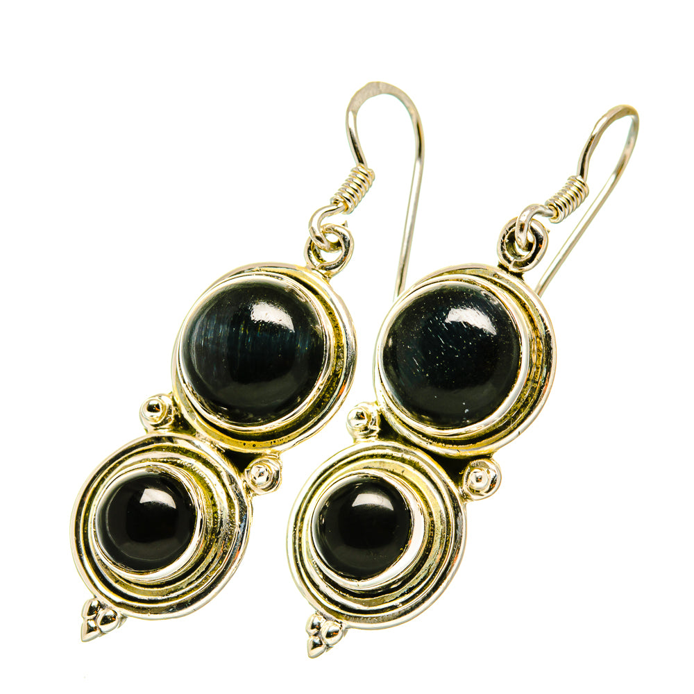 Black Onyx Earrings handcrafted by Anasilvercos - EARR418029