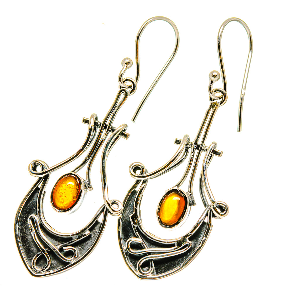 Baltic Amber Earrings handcrafted by Anasilvercos - EARR418033