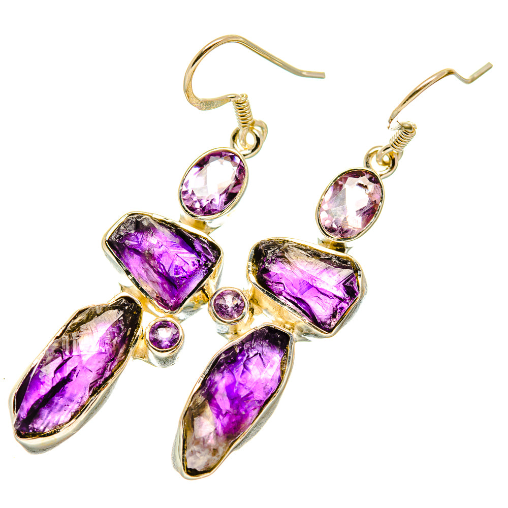 Amethyst Earrings handcrafted by Anasilvercos - EARR418042