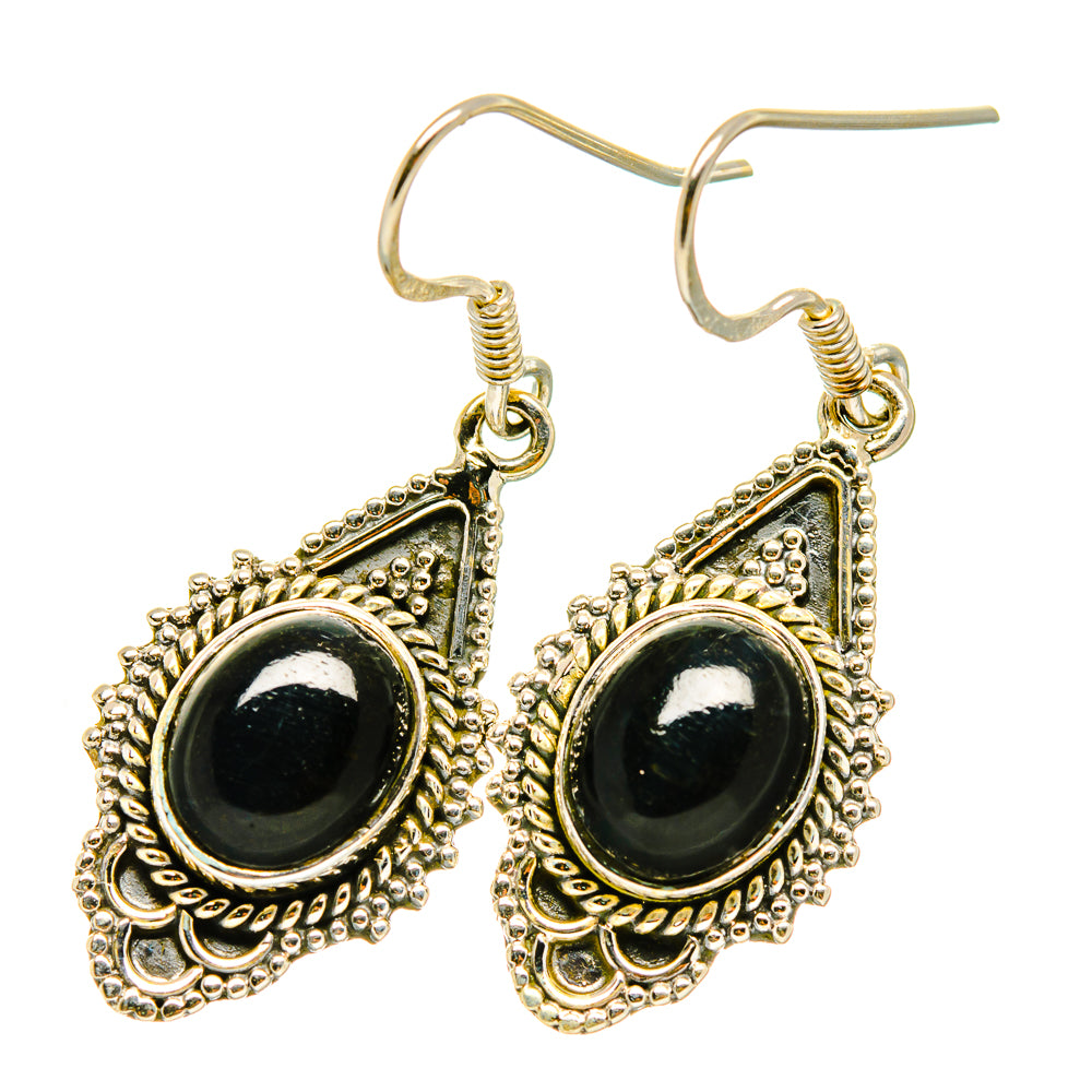 Black Onyx Earrings handcrafted by Anasilvercos - EARR418047
