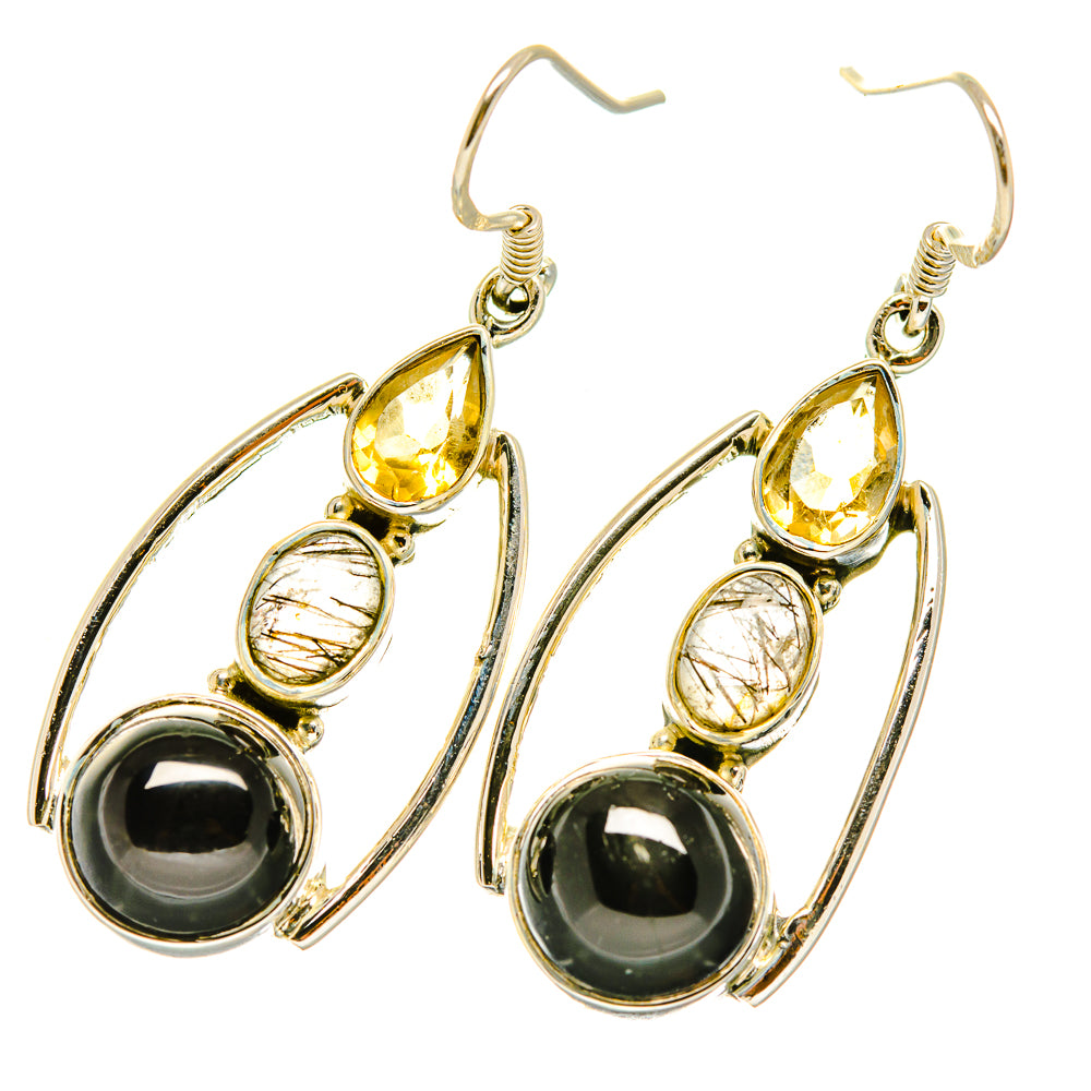 Black Onyx Earrings handcrafted by Anasilvercos - EARR418058