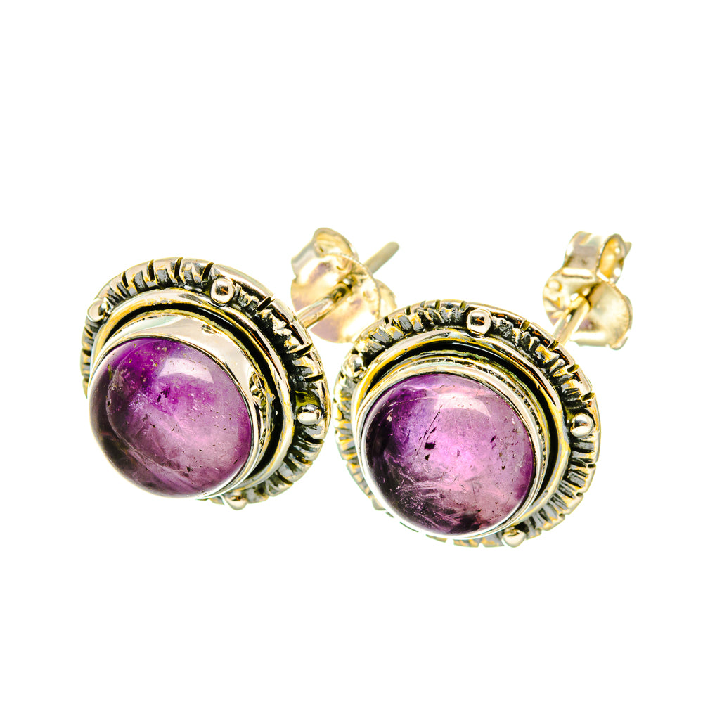Amethyst Earrings handcrafted by Anasilvercos - EARR418095