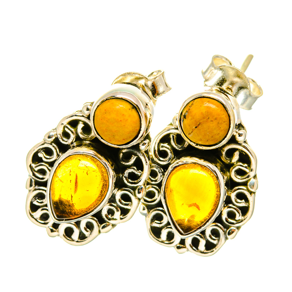 Citrine Earrings handcrafted by Anasilvercos - EARR418105