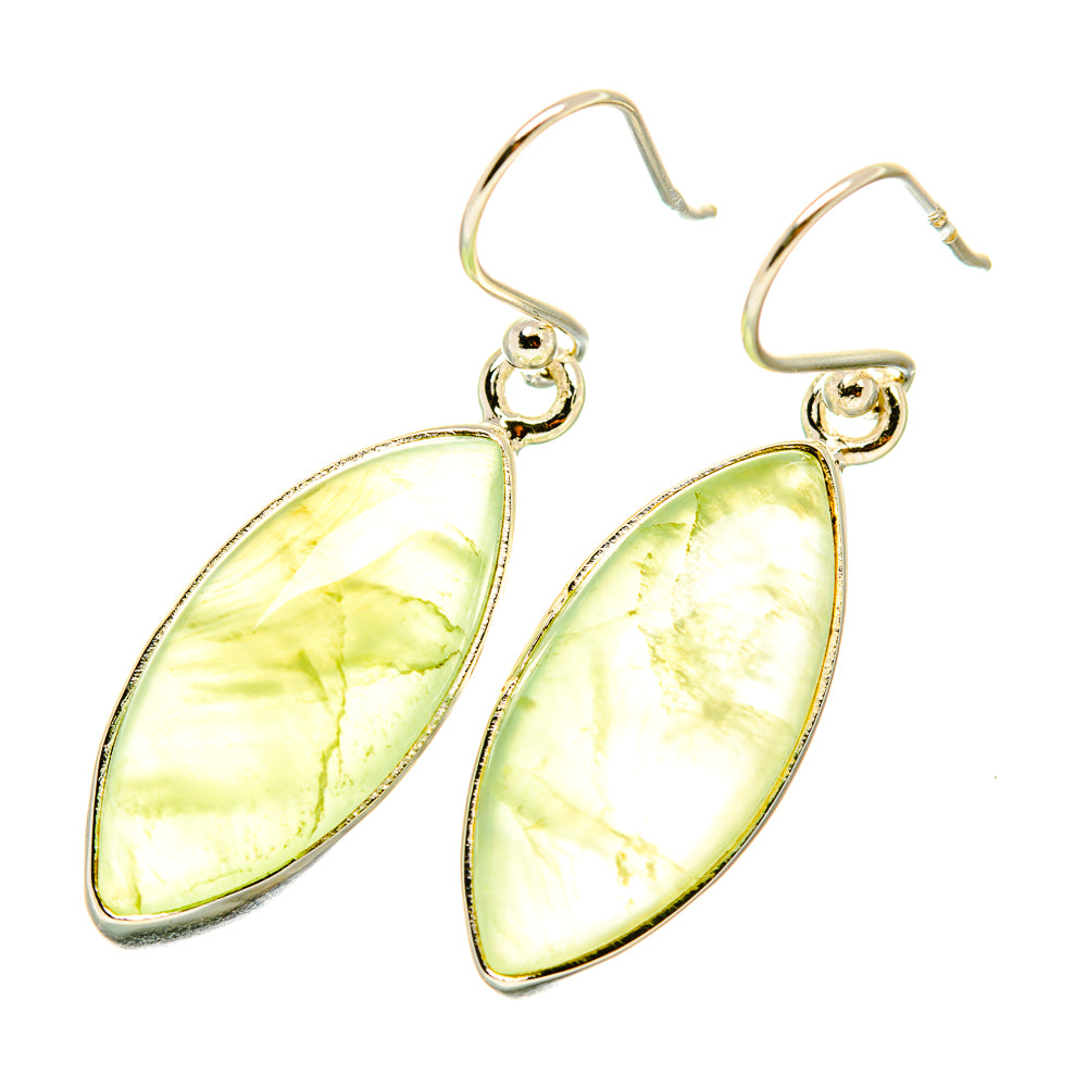 Prehnite Earrings handcrafted by Anasilvercos - EARR418119