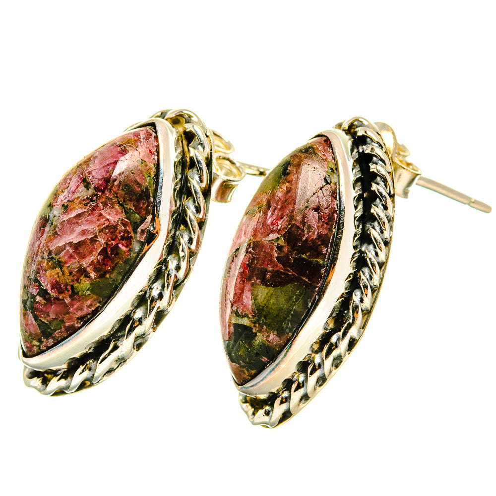 Russian Eudialyte Earrings handcrafted by Anasilvercos - EARR418126
