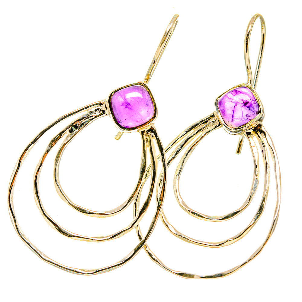 Amethyst Earrings handcrafted by Anasilvercos - EARR418127