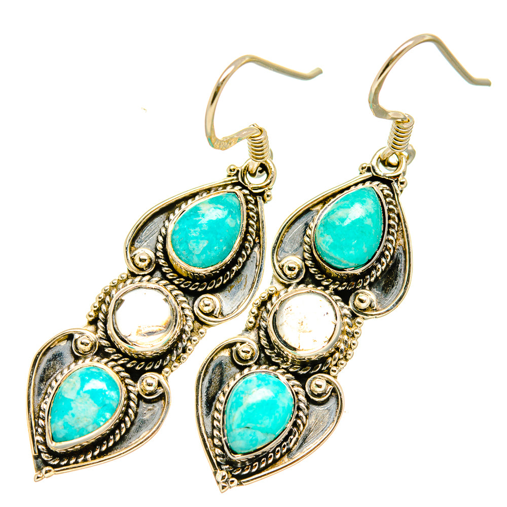 Larimar Earrings handcrafted by Anasilvercos - EARR418149