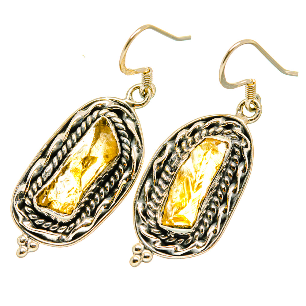 Citrine Earrings handcrafted by Anasilvercos - EARR418150