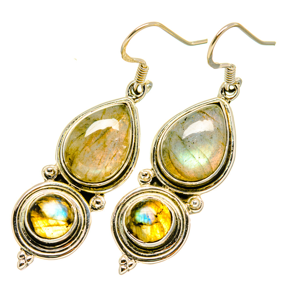 Labradorite Earrings handcrafted by Anasilvercos - EARR418153