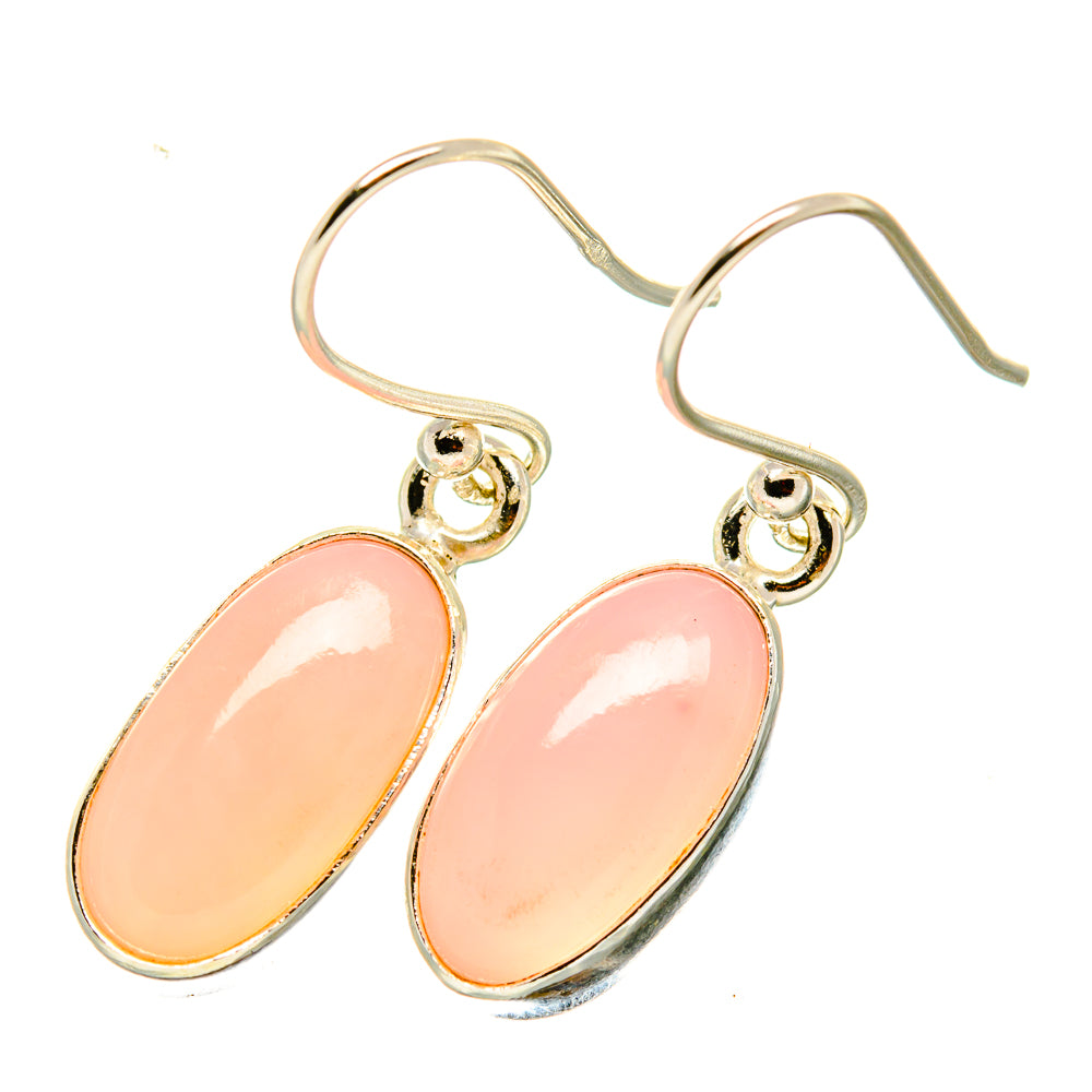 Pink Opal Earrings handcrafted by Anasilvercos - EARR418159