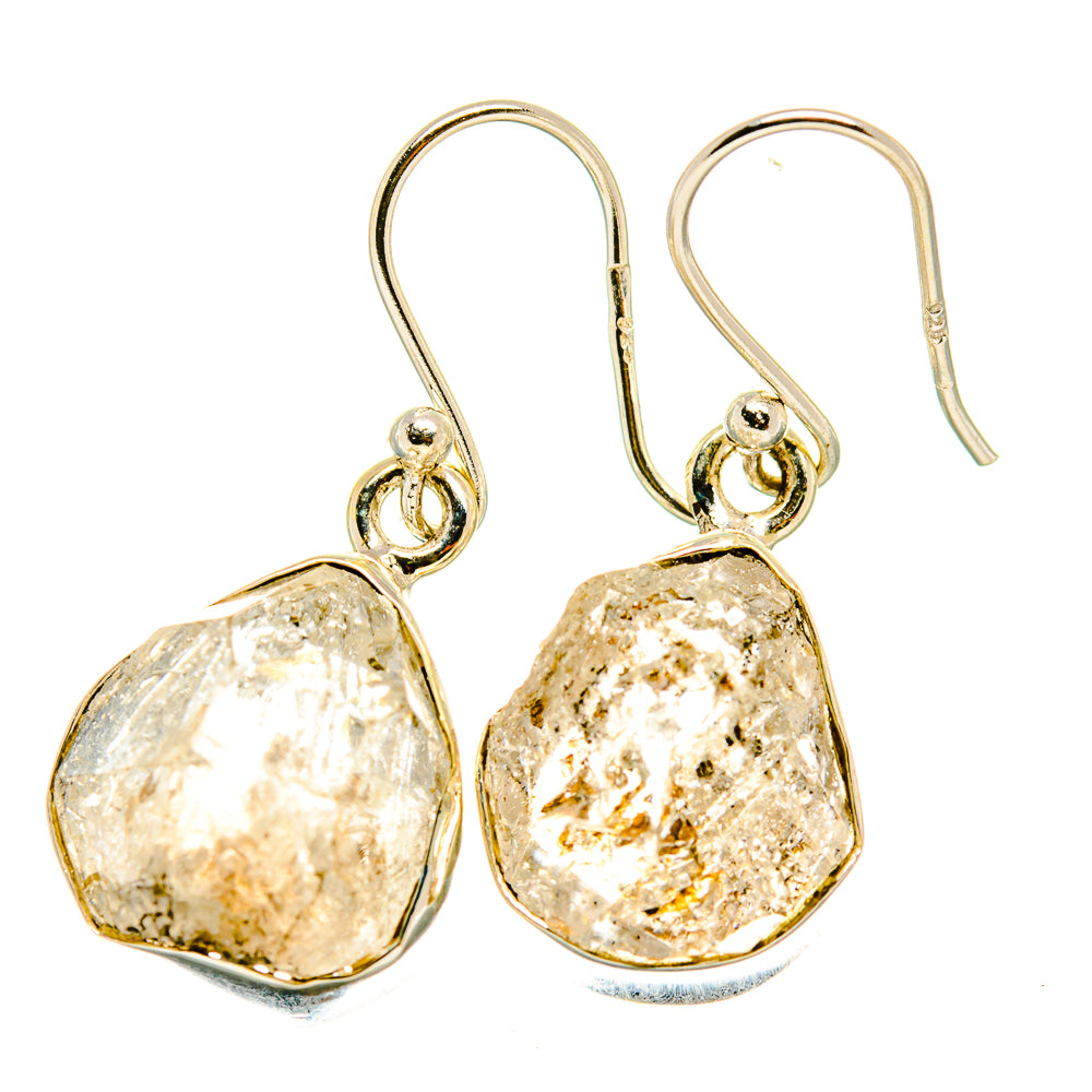 Herkimer Diamond Earrings handcrafted by Anasilvercos - EARR418164