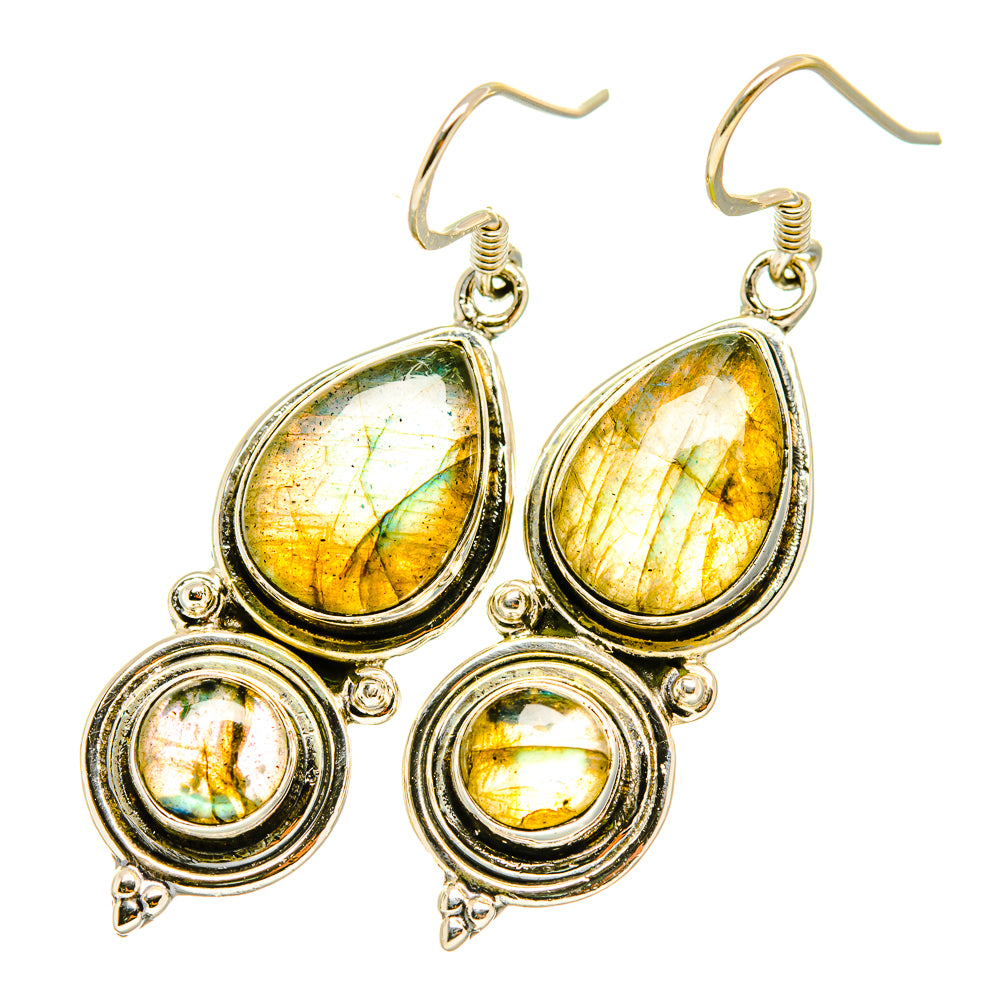 Labradorite Earrings handcrafted by Anasilvercos - EARR418189