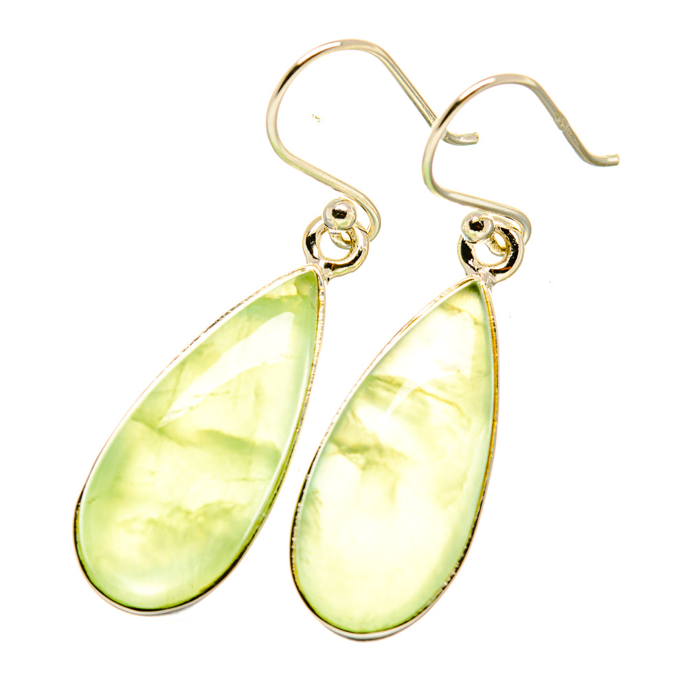 Prehnite Earrings handcrafted by Anasilvercos - EARR418201