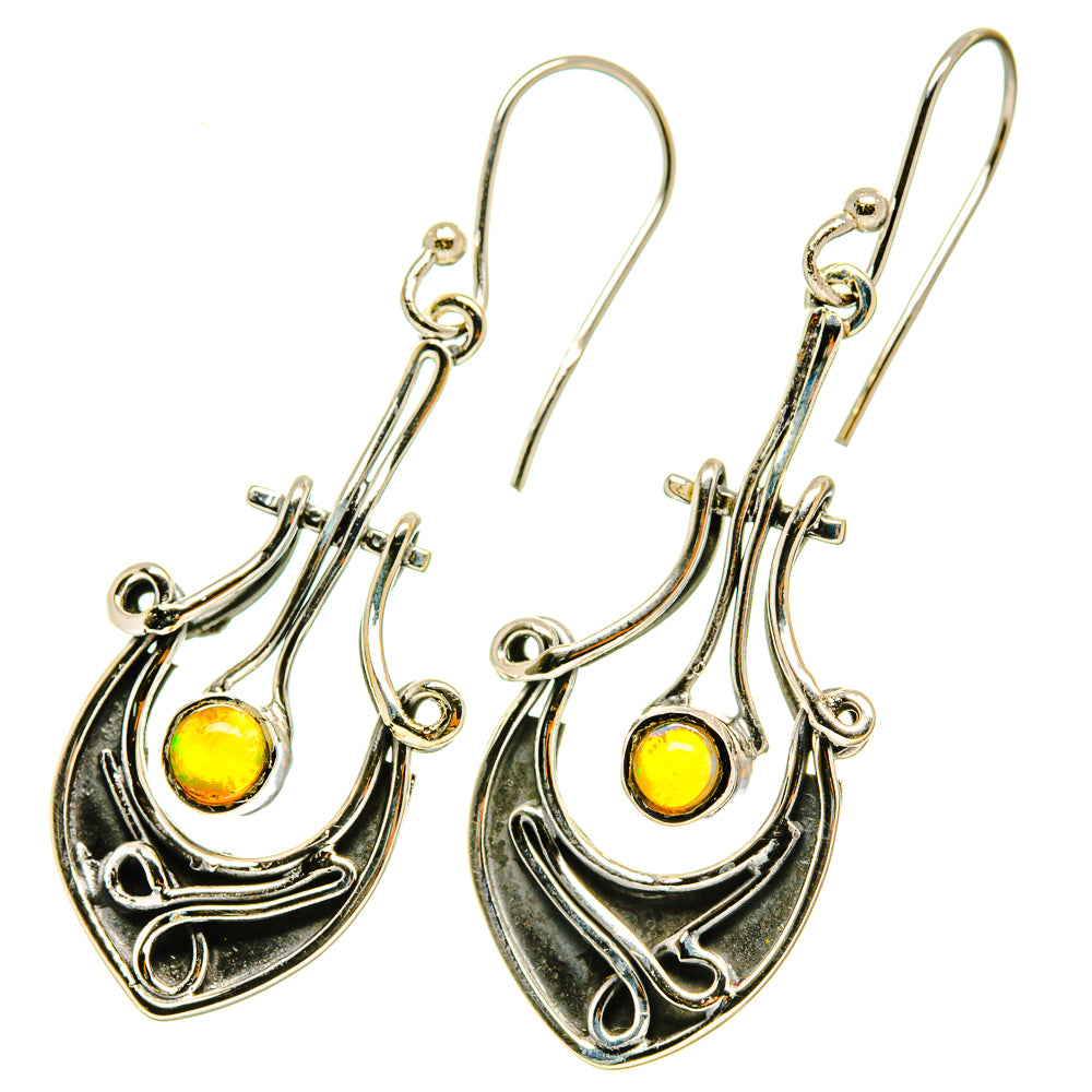 Ethiopian Opal Earrings handcrafted by Anasilvercos - EARR418210