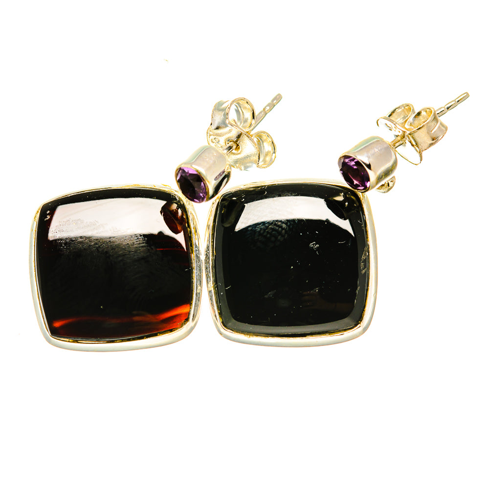 Black Onyx Earrings handcrafted by Anasilvercos - EARR418215