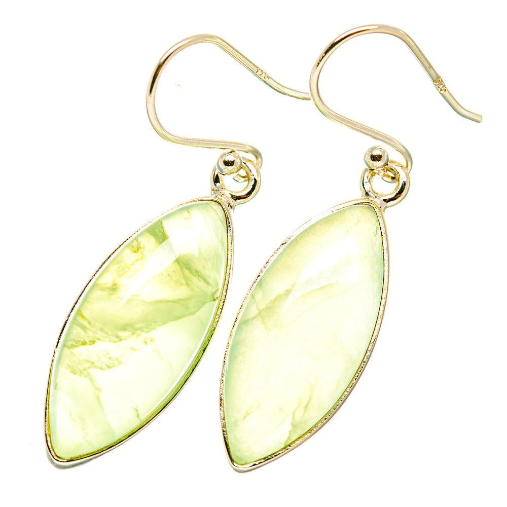 Prehnite Earrings handcrafted by Anasilvercos - EARR418217