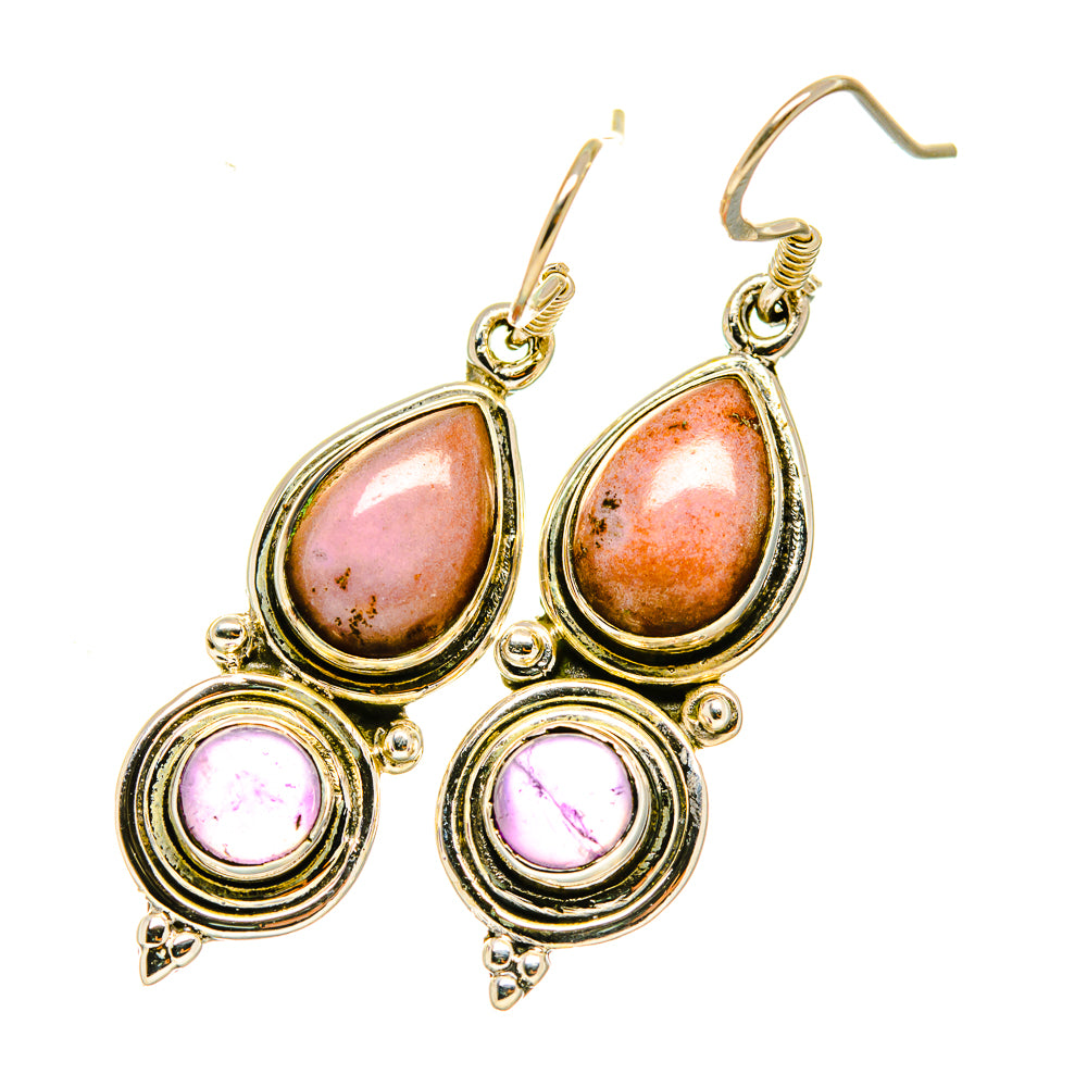 Pink Opal Earrings handcrafted by Anasilvercos - EARR418227