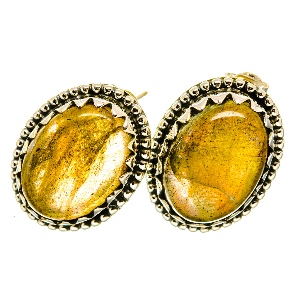Labradorite Earrings handcrafted by Anasilvercos - EARR418234