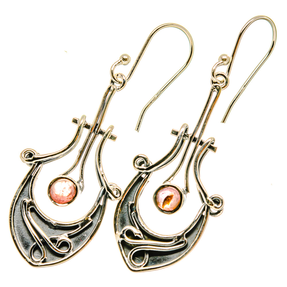 Pink Tourmaline Earrings handcrafted by Anasilvercos - EARR418240