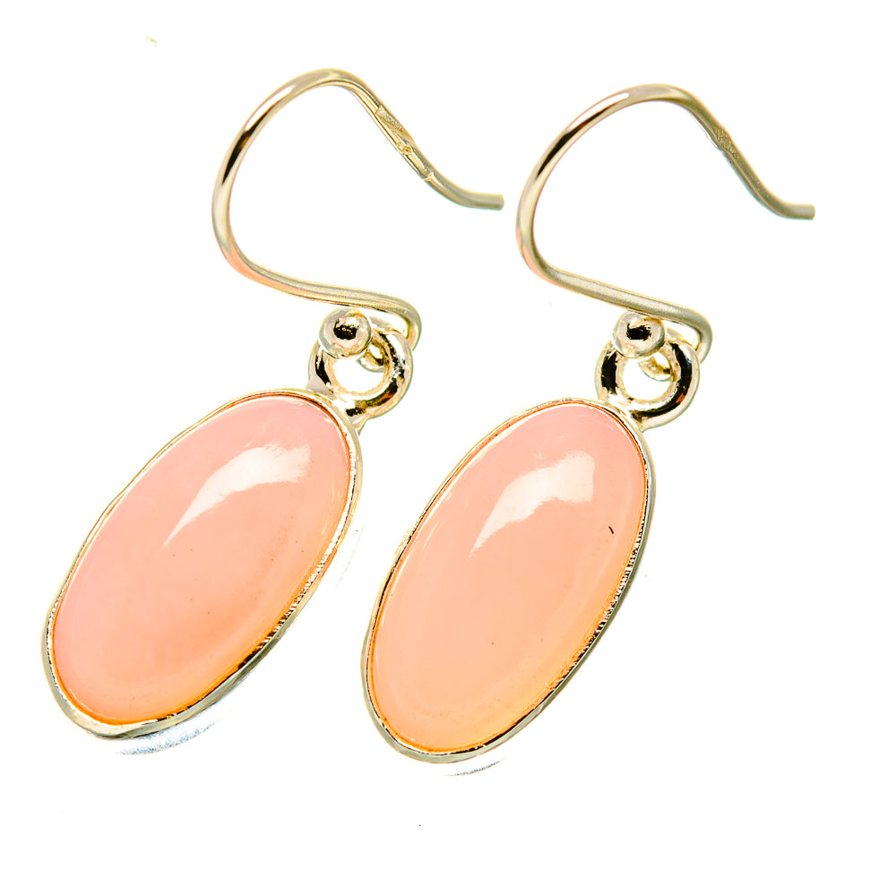 Pink Opal Earrings handcrafted by Anasilvercos - EARR418245