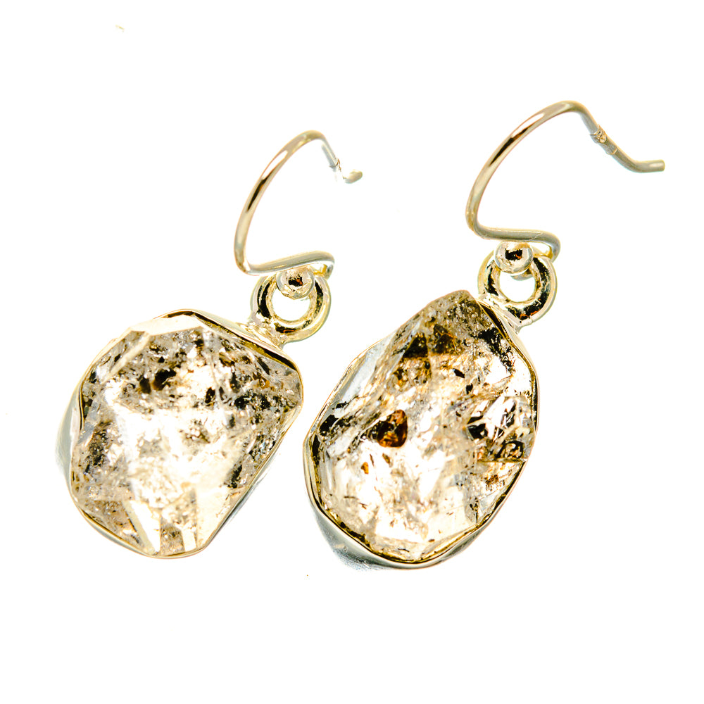 Herkimer Diamond Earrings handcrafted by Anasilvercos - EARR418246