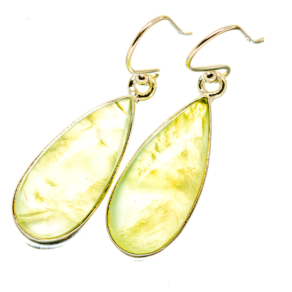 Prehnite Earrings handcrafted by Anasilvercos - EARR418254