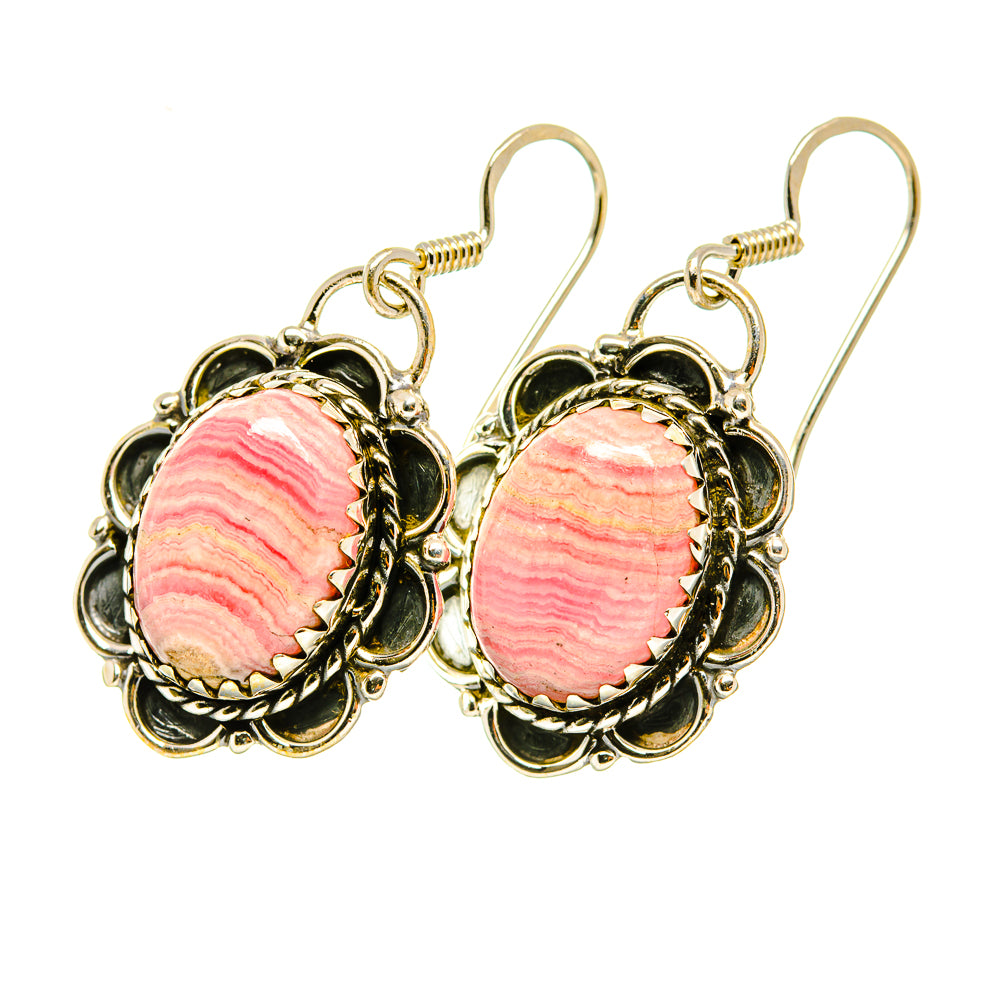 Rhodochrosite Earrings handcrafted by Anasilvercos - EARR418256