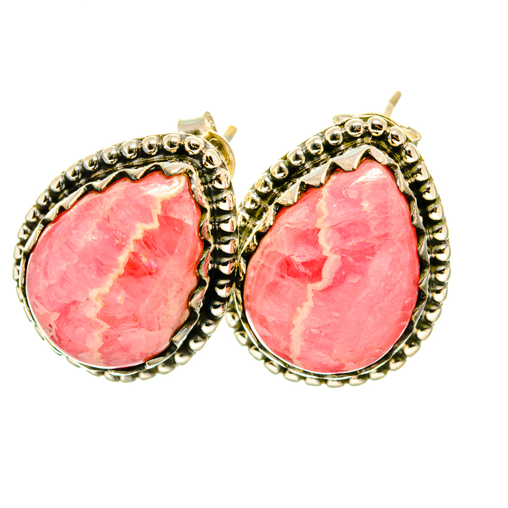 Rhodochrosite Earrings handcrafted by Anasilvercos - EARR418262