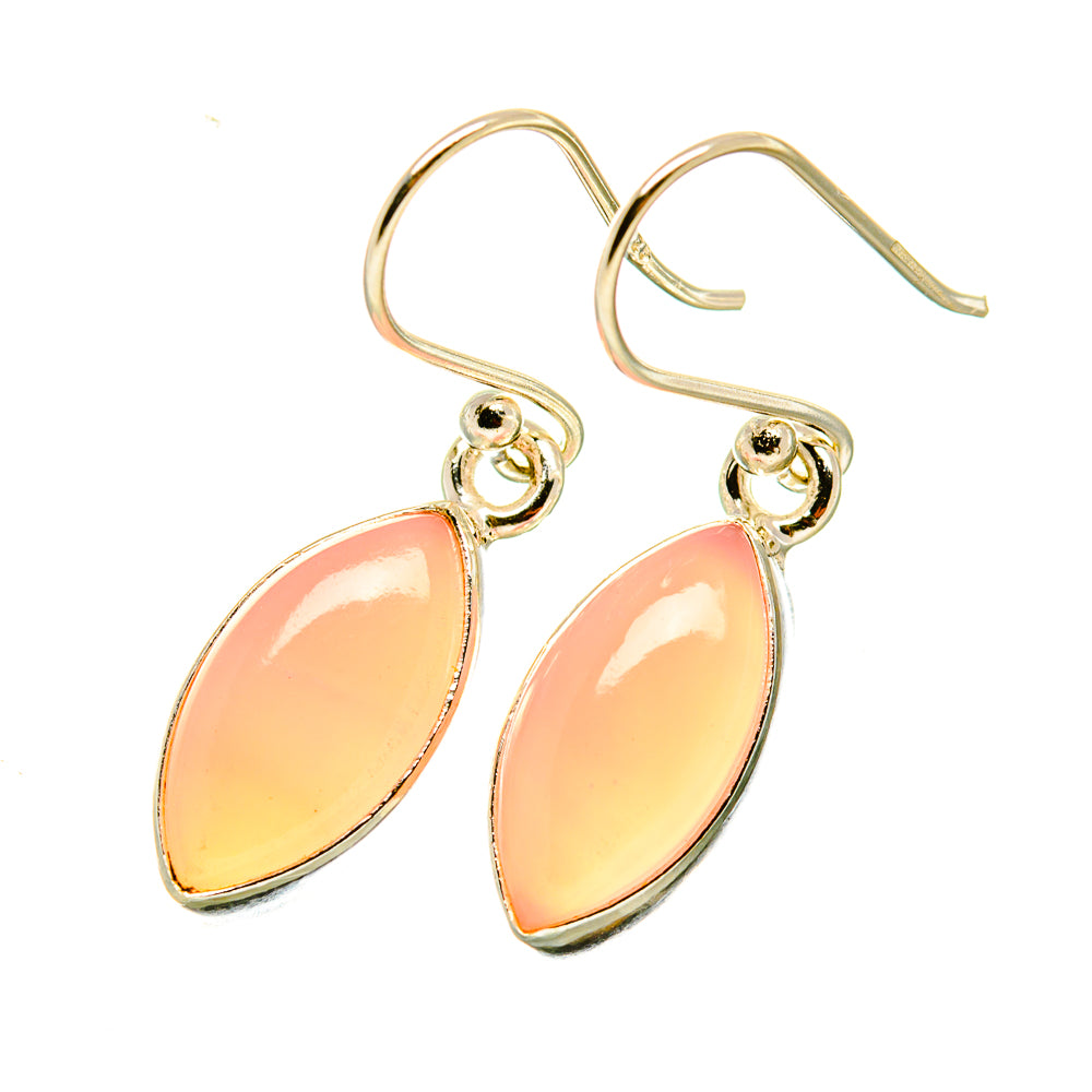 Pink Opal Earrings handcrafted by Anasilvercos - EARR418265
