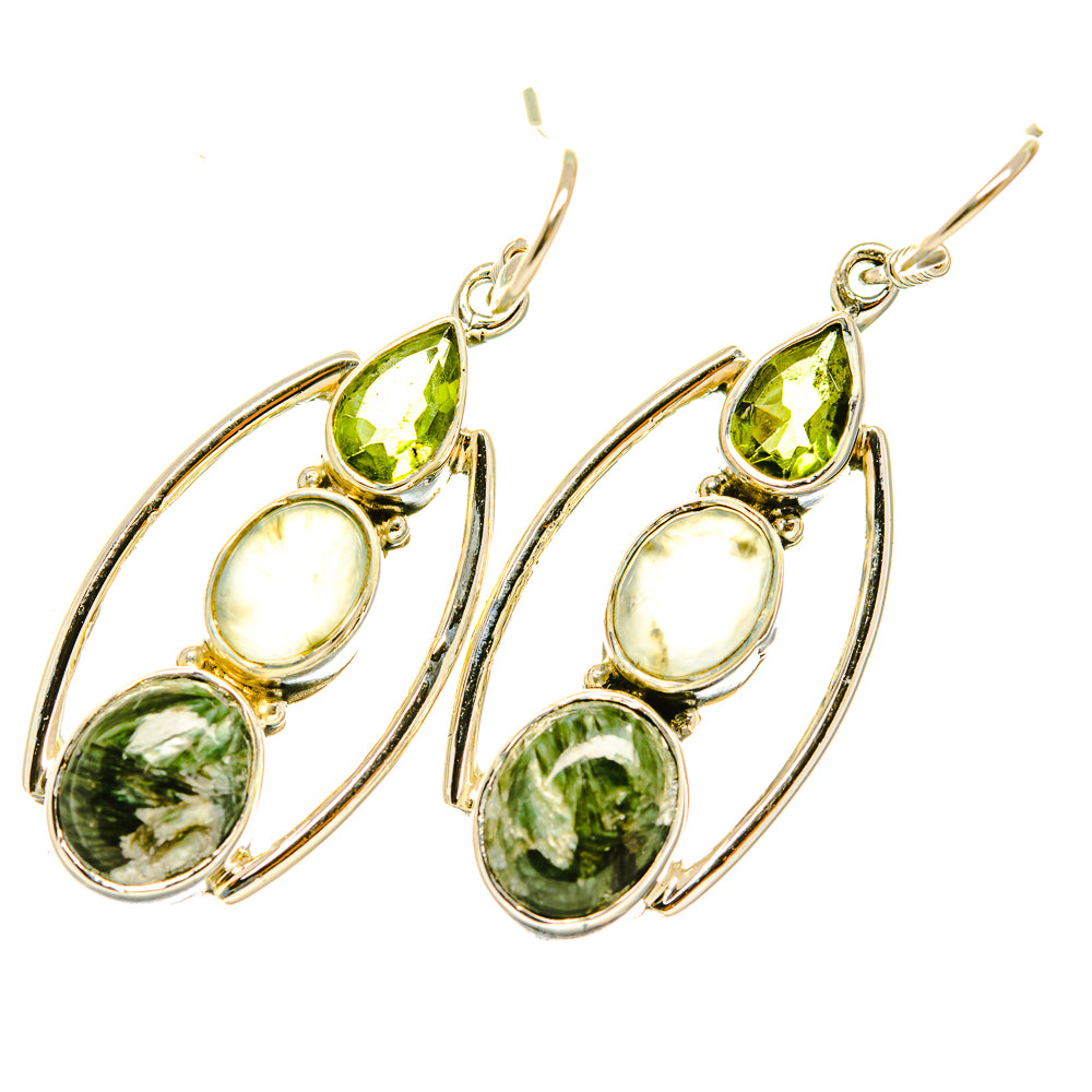 Seraphinite Earrings handcrafted by Anasilvercos - EARR418269