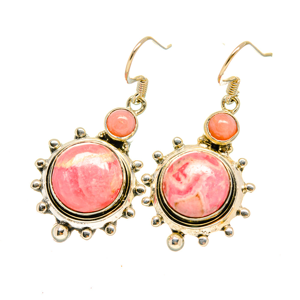Rhodochrosite Earrings handcrafted by Anasilvercos - EARR418289