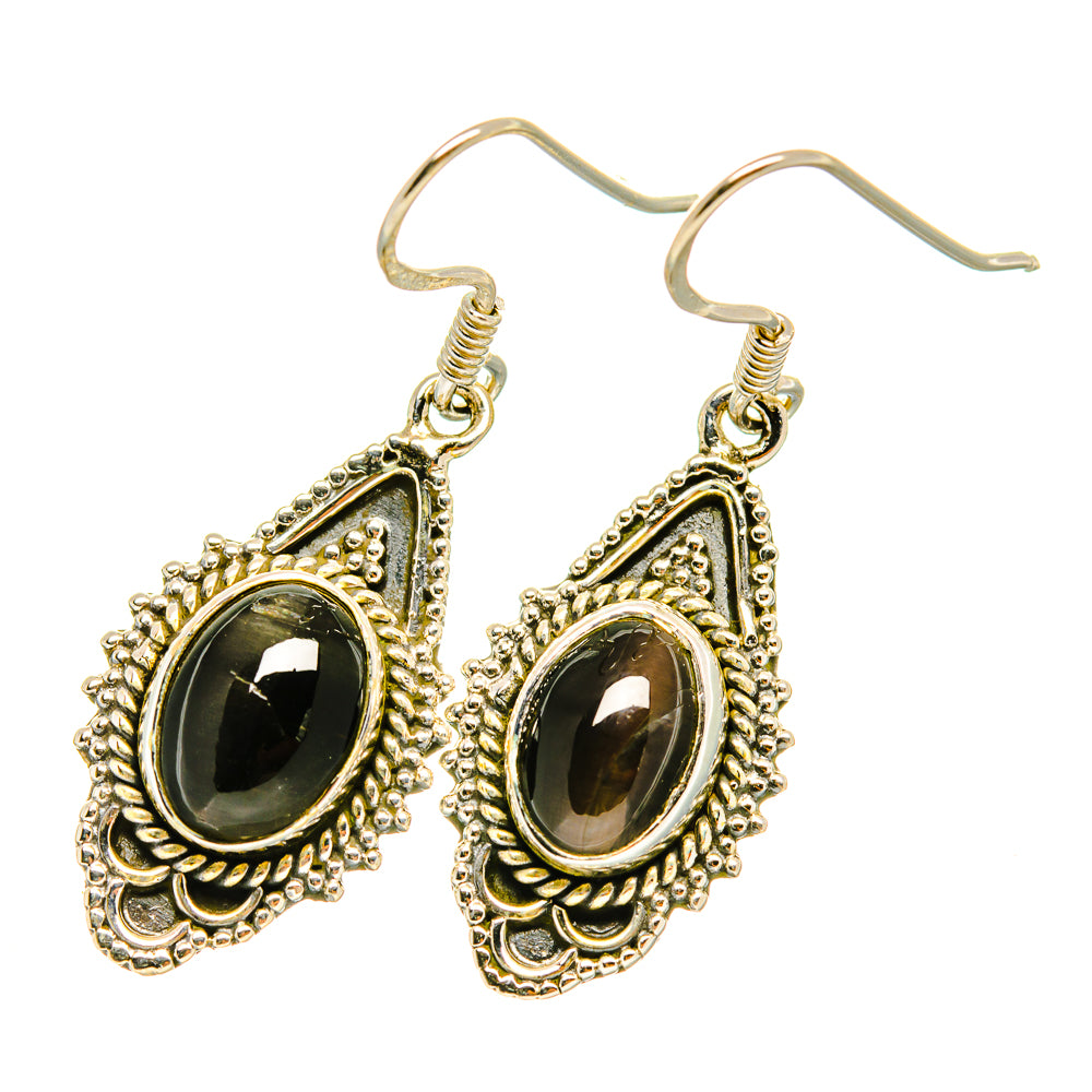 Black Onyx Earrings handcrafted by Anasilvercos - EARR418300