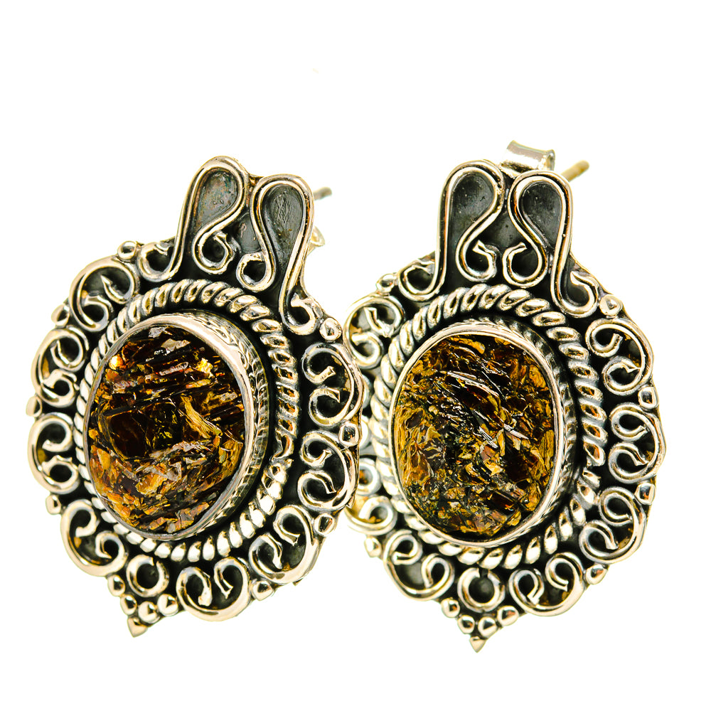 Astrophyllite Earrings handcrafted by Anasilvercos - EARR418328